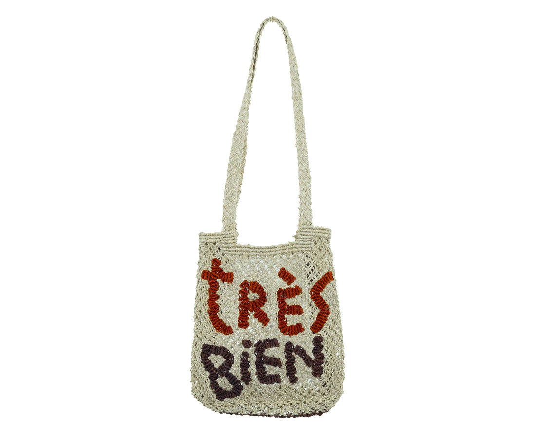 Jute Word Bag - Tres Bien - by The Jacksons