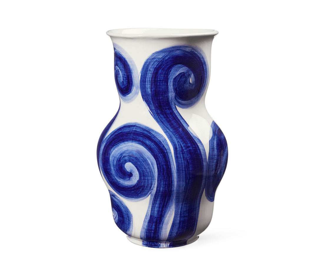 Tulle Large Ceramic Vase by Kähler