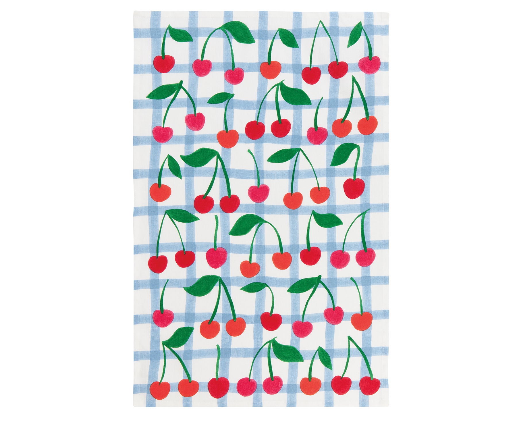 Very Cherry Dish Towel by Danica Jubilee