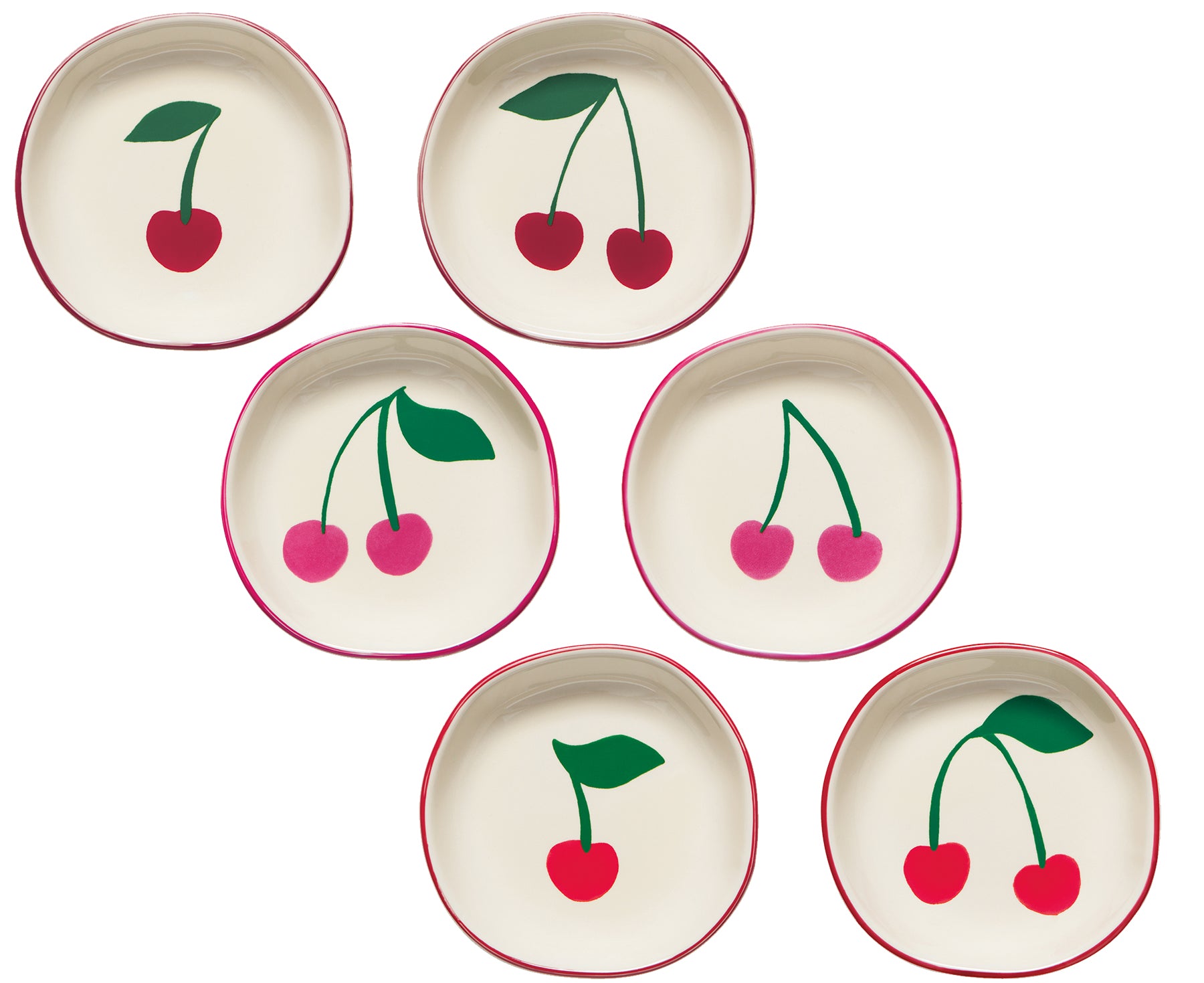 Very Cherry Pinch Bowl Set by Danica Jubilee