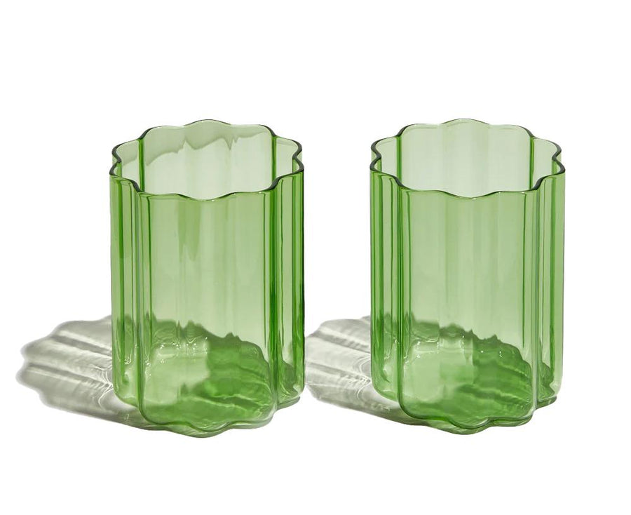 Wave glasses set in Green by Fazeek