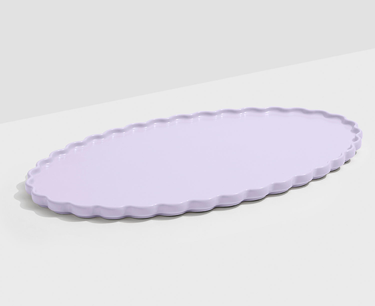 Wave Oval Serving Platter in Lavender by Fazeek