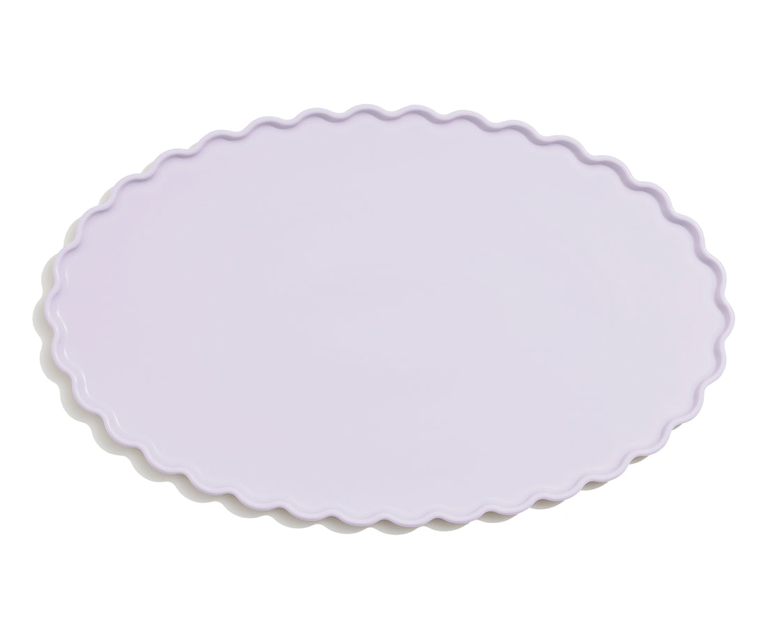 Wave Oval Serving Platter in Lavender by Fazeek
