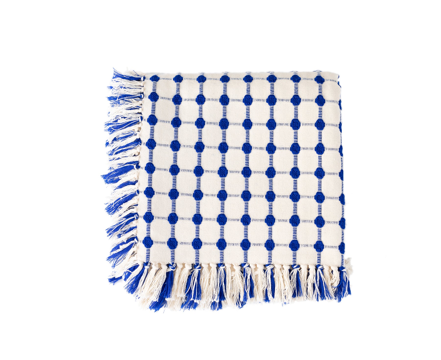 Wicker Tablecloth in Cobalt by Dove &amp; Donkey