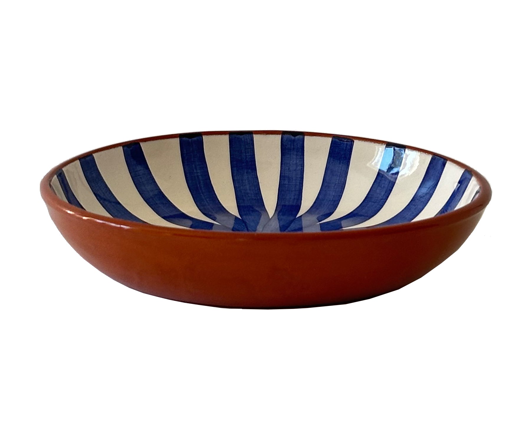 Ray Terracotta Bowl in Blue by Casa Cubista