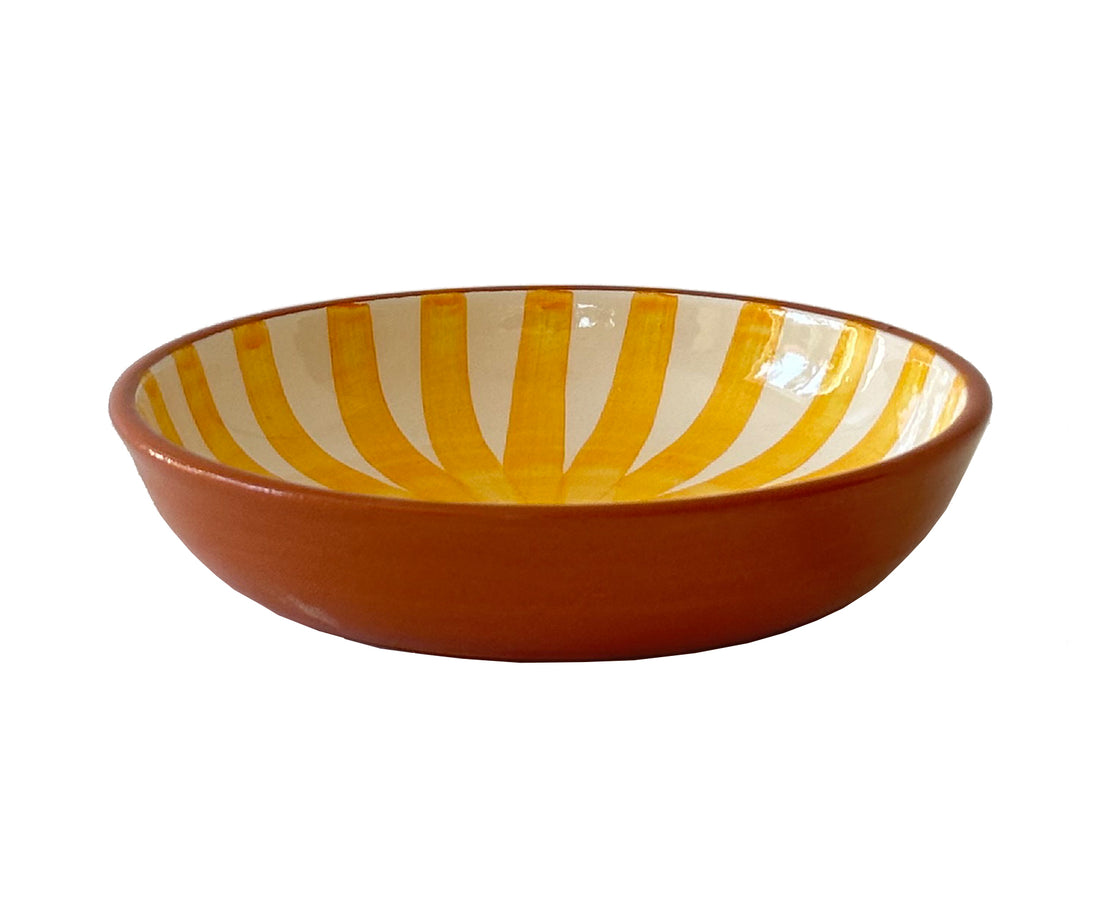 Ray Terracotta Bowl in Yellow by Casa Cubista