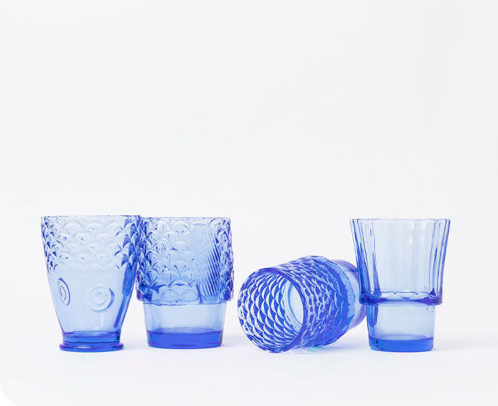 Koifish Stackable Glasses in Blue by DOIY