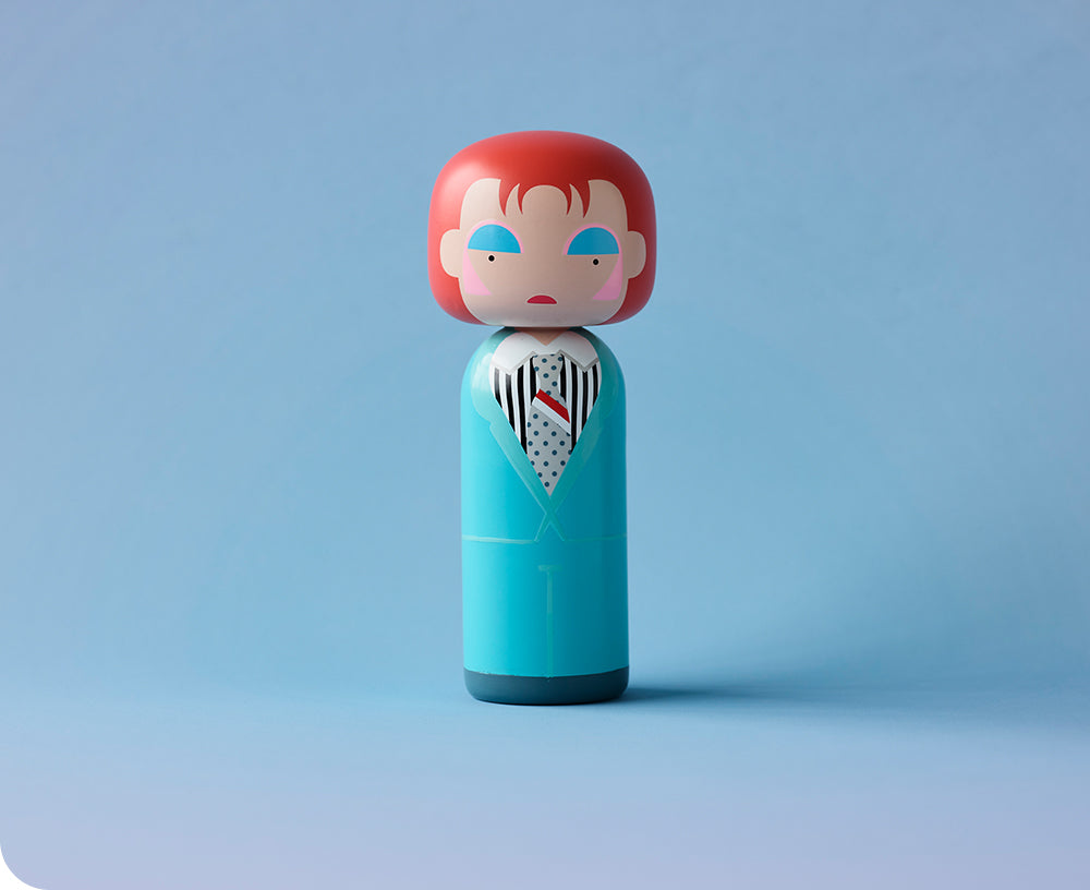 David Bowie Kokeshi Doll by Sketch.inc for Lucie Kaas