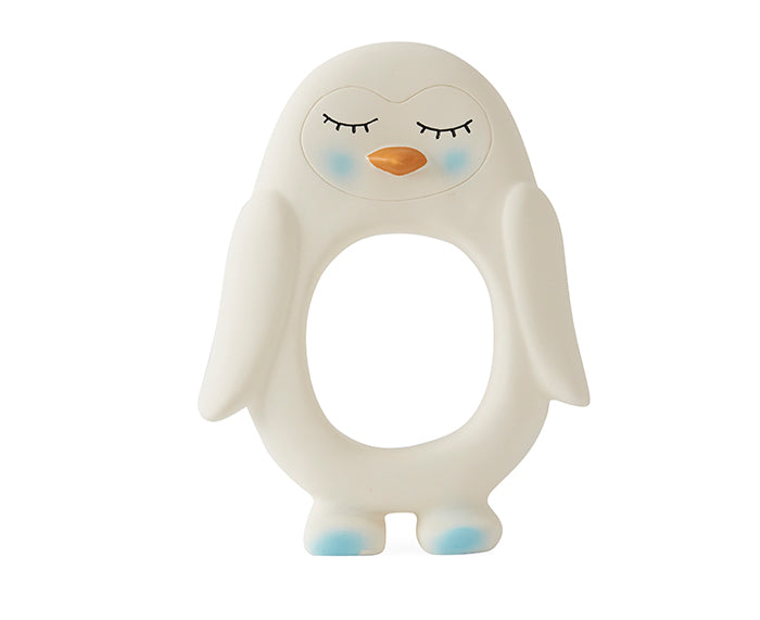 Penguin Teether in White by Oyoy Living Design