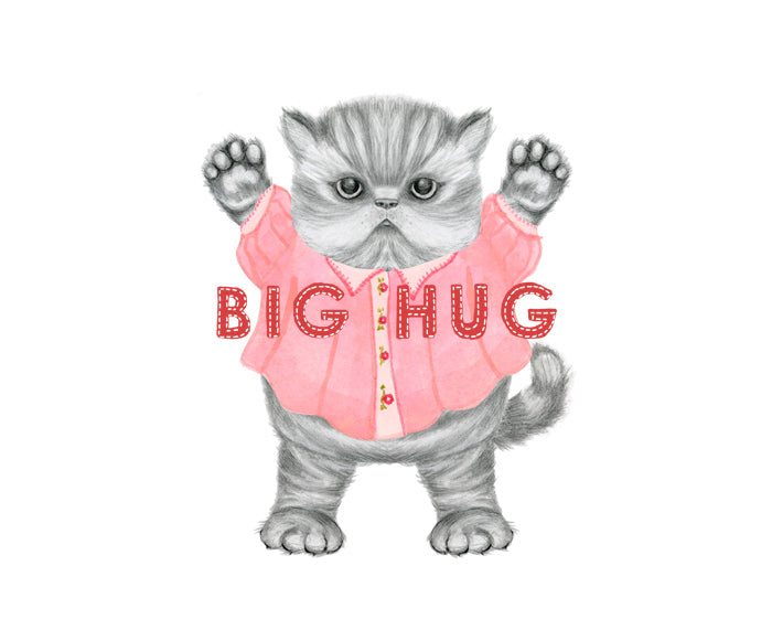 Big Hug Kitten Card by Dear Hancock