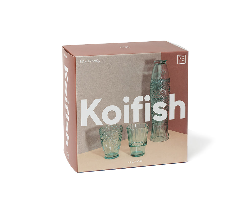 Koifish Stackable Glasses in Green by DOIY
