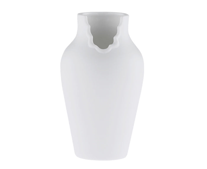 Dress Up Vase Medium in White by Ceramic Japan