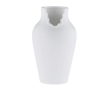 Dress Up Vase Medium in White by Ceramic Japan