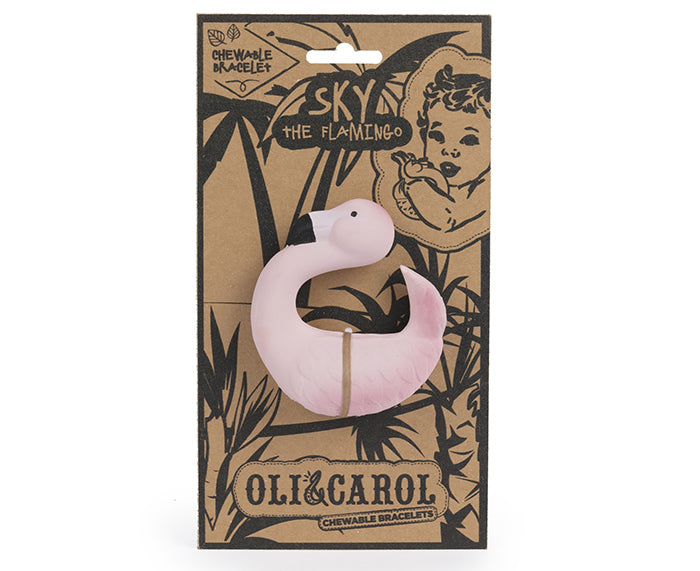 Sky the Flamingo Chewable Bracelet by Oli &amp; Carol
