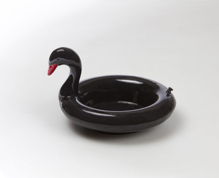Floatie Ceramic Swan Dish by DOIY