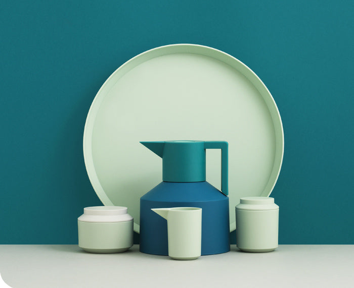 Geo Tray in Mint by Normann Copenhagen