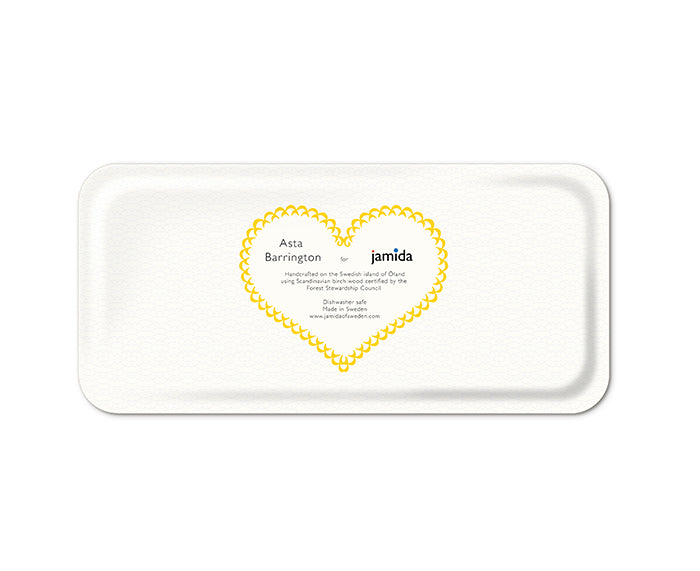 Word Rectangular Tray - Happy - by Jamida