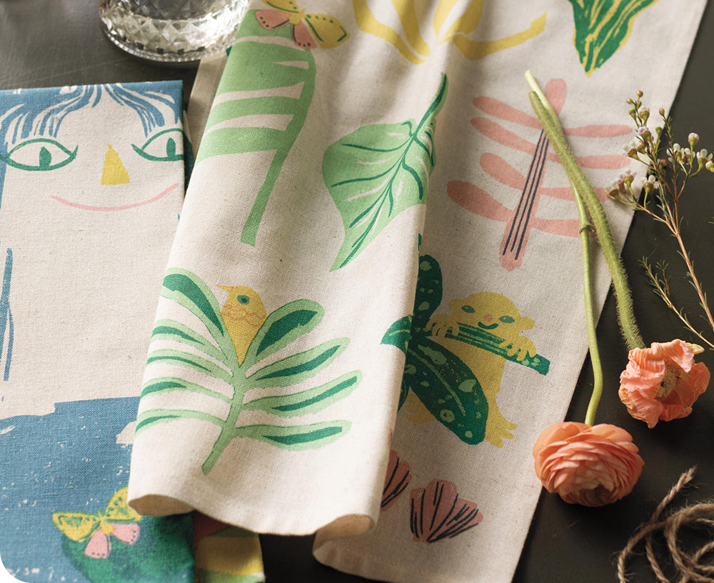 Haven Set of Two Dish Towels by Danica Studio