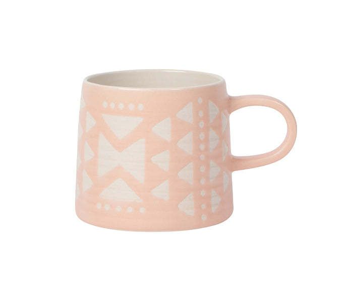 Imprint Ceramic Mug in Pink