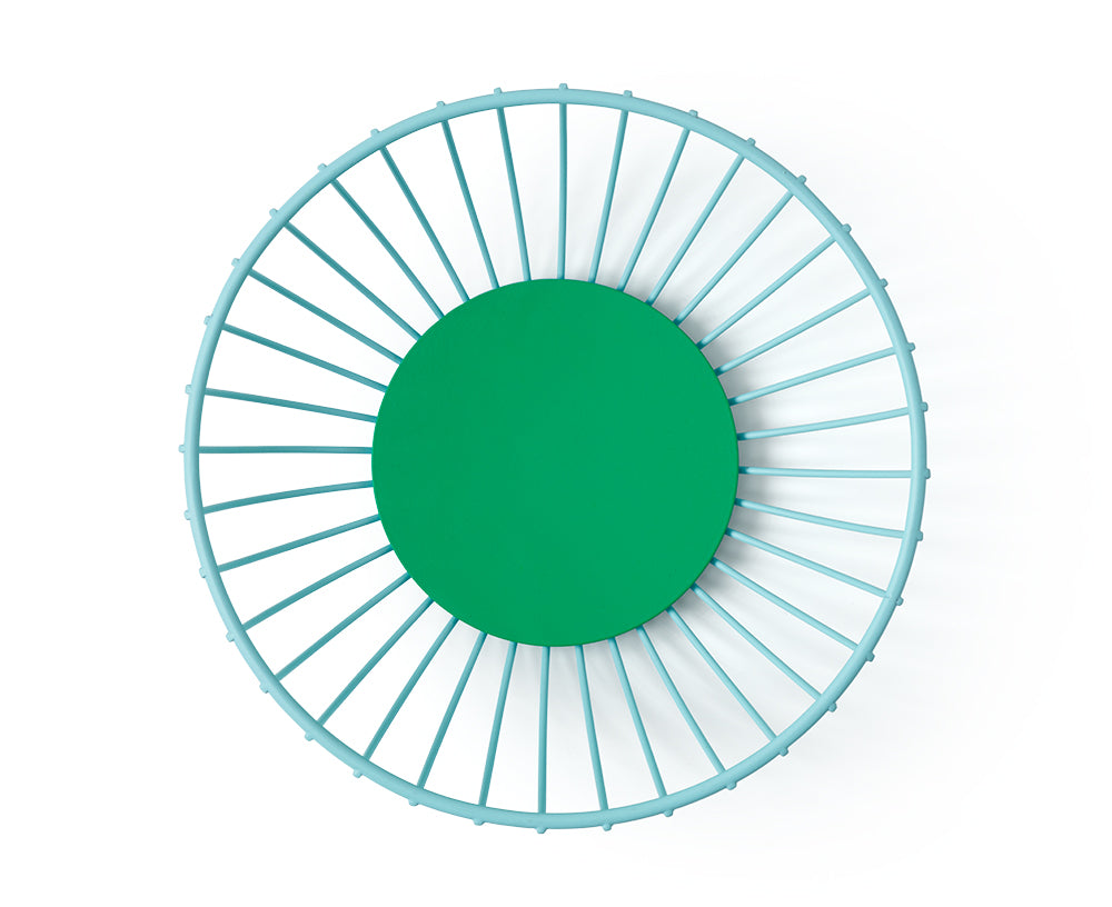 Iris Small Wire Basket in Light Blue and Green by Octaevo