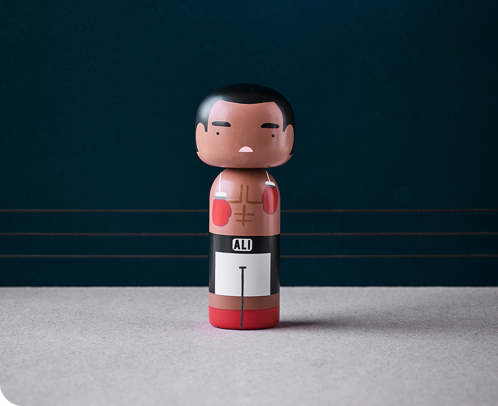 Muhammad Ali Kokeshi Doll by Sketch.inc for Lucie Kaas