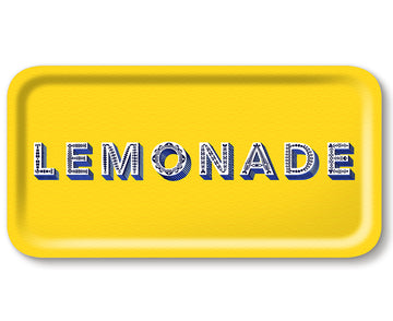 Word Large Rectangular Tray - Lemonade - by Jamida