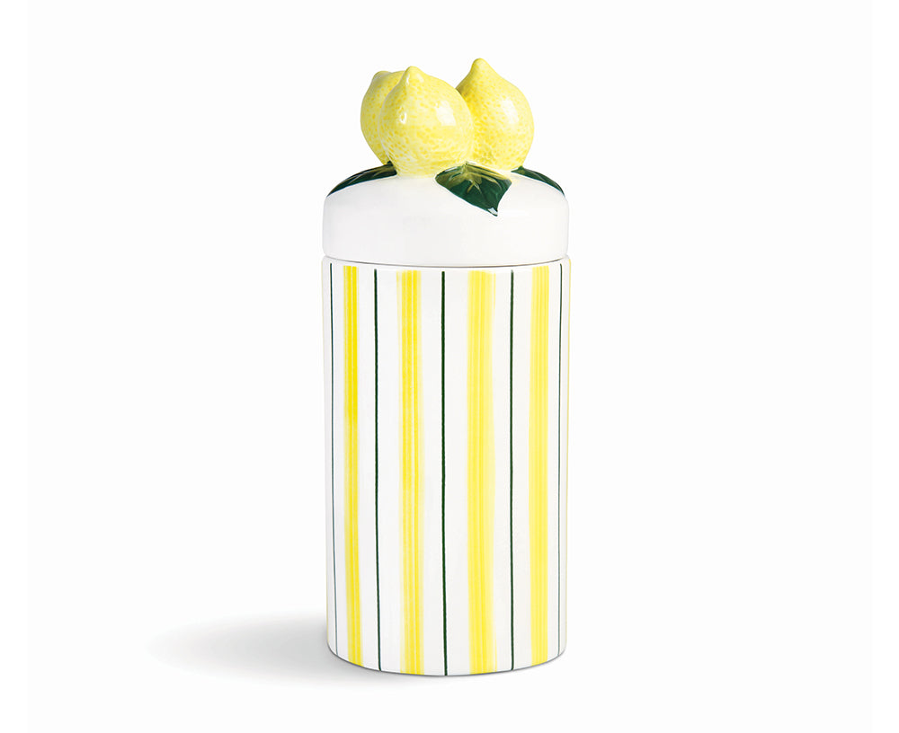 Lemon Large Ceramic Jar by &amp;Klevering