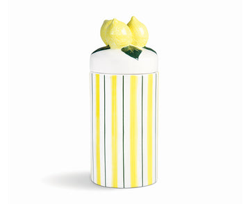 Lemon Large Ceramic Jar by &Klevering
