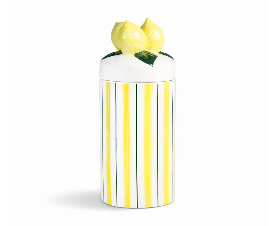 Lemon Large Ceramic Jar by &Klevering