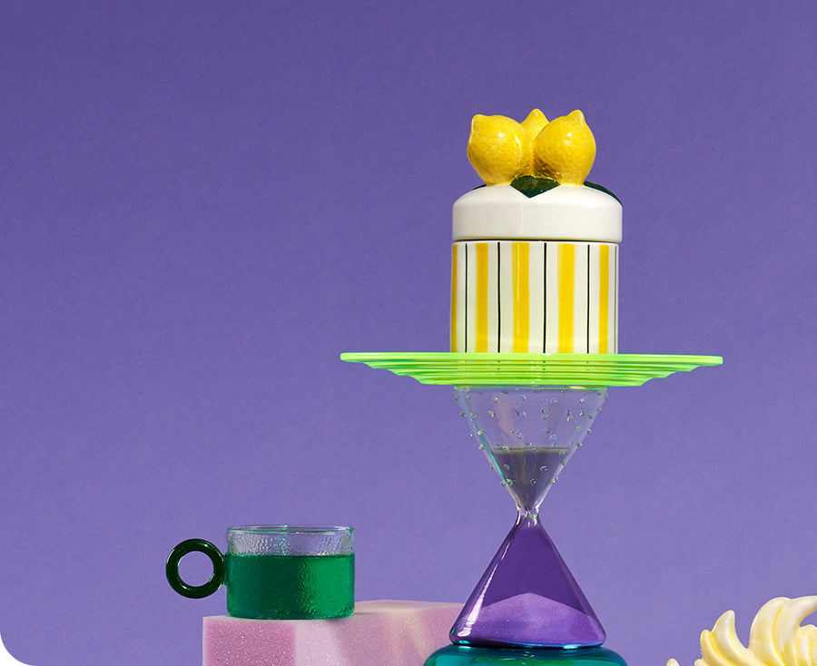 Lemon Small Ceramic Jar by &Klevering