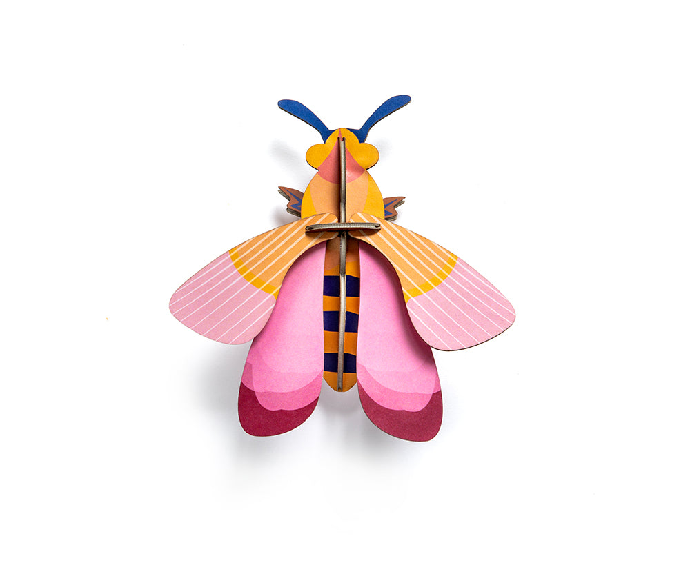 Mini Pink Bee Wall Sculpture Set by Studio Roof
