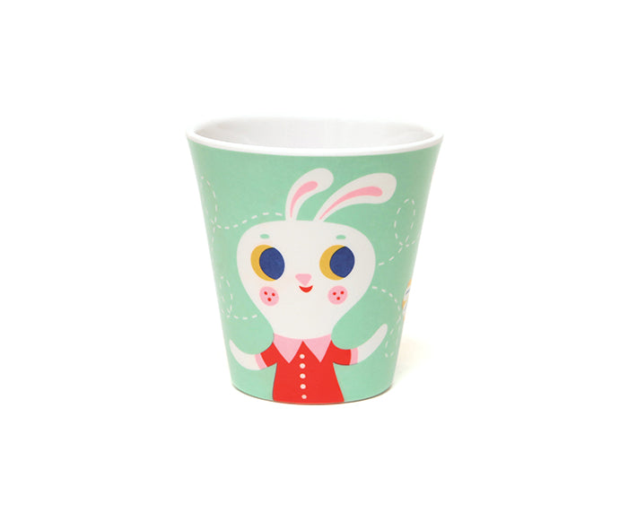 Mint Fox Melamine Cup by Petit Monkey