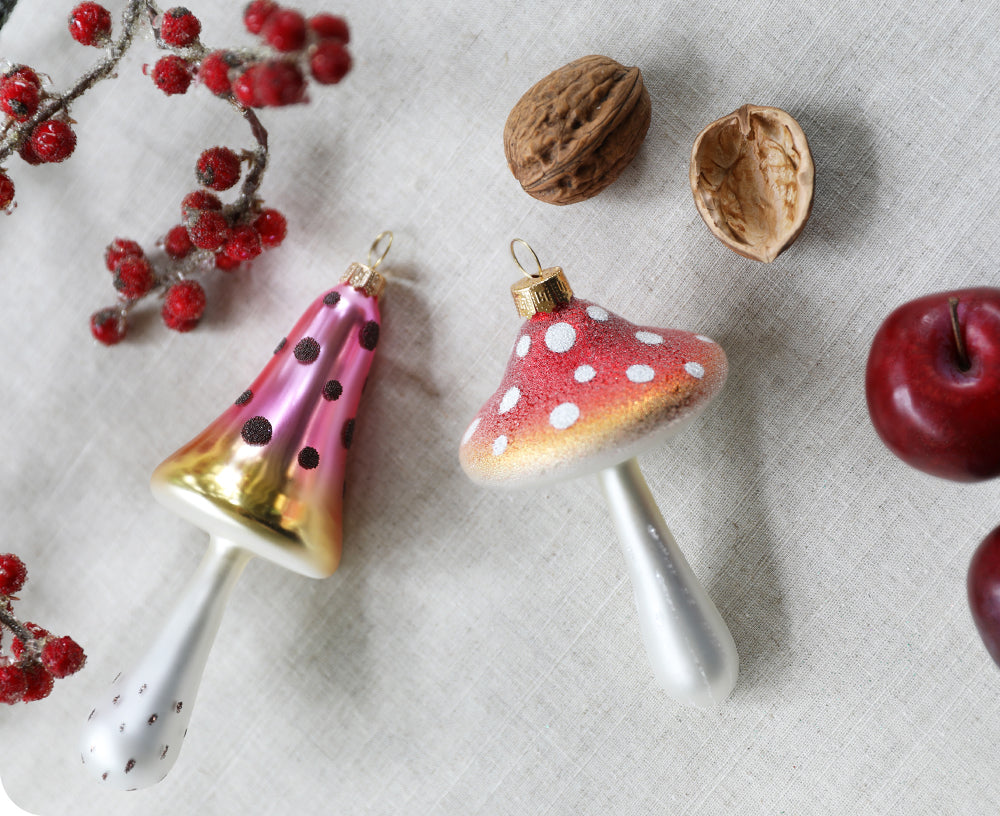 Mushroom Ornament - Red - by &amp;Klevering