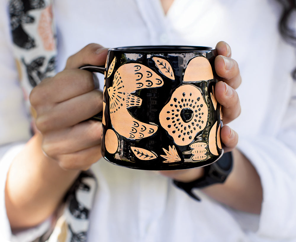 Imprint Ceramic Mug in Myth by Danica Studio