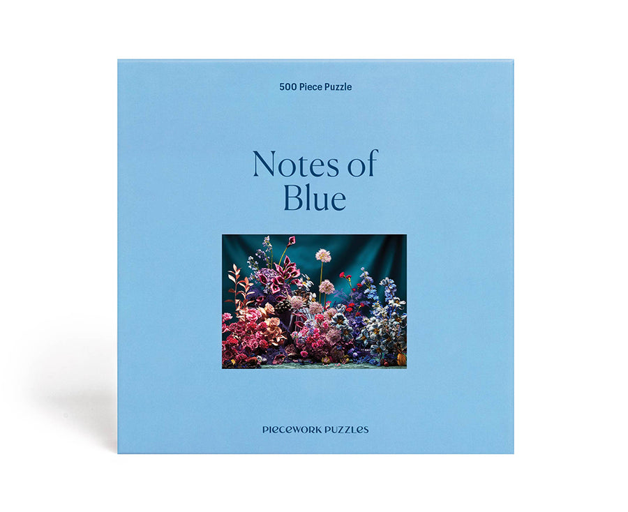 500-Piece Puzzle - Notes of Blue - by Piecework