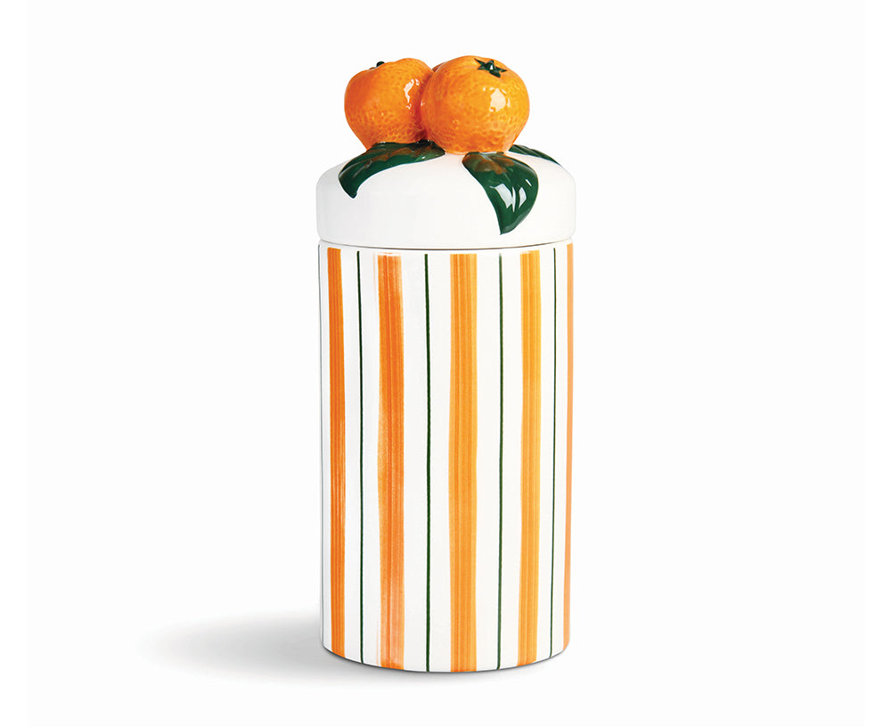 Orange Large Ceramic Jar by &amp;Klevering