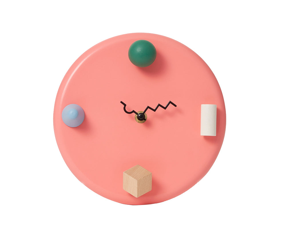 Wall Clock in Pink by Areaware