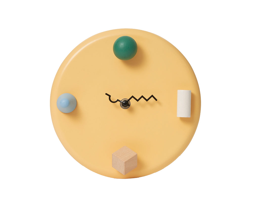 Wall Clock in Yellow by Areaware