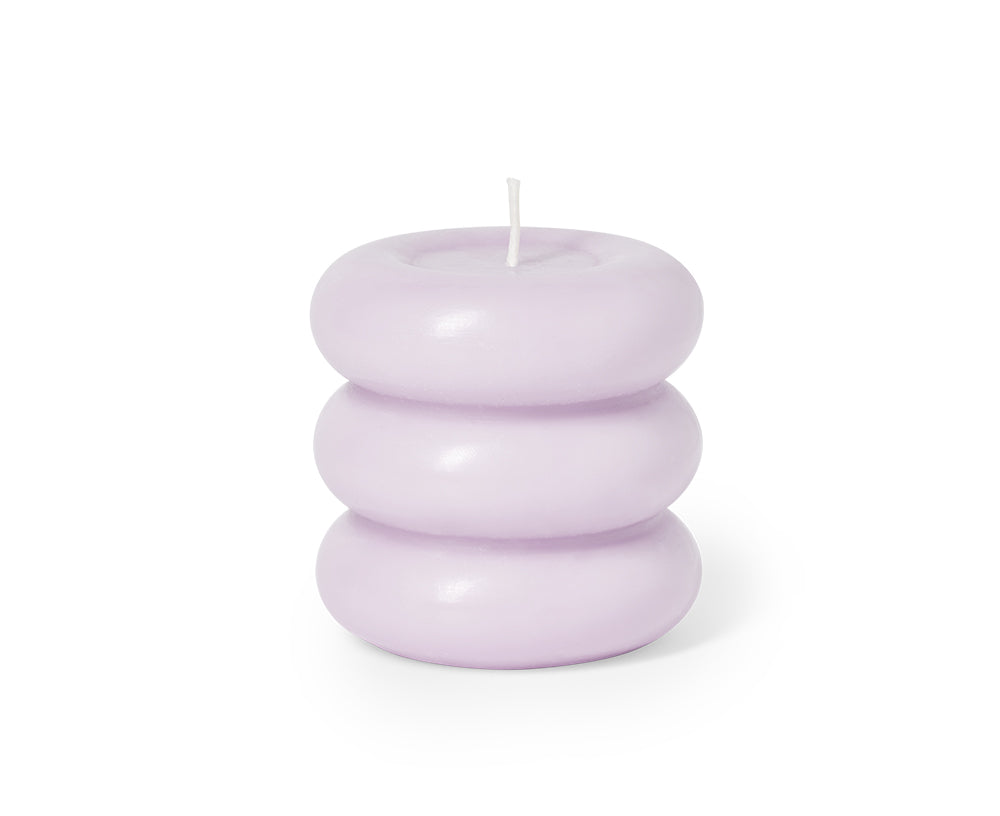 Templo Candle Sculpture in Pale Lilac by Octaevo