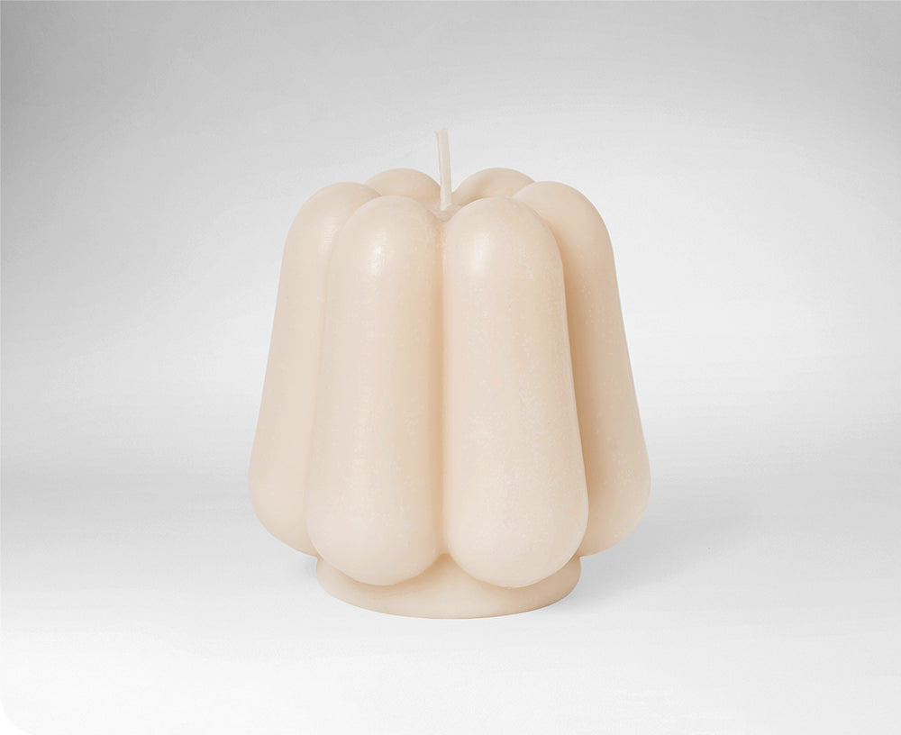Templo Candle Sculpture in Ivory by Octaevo
