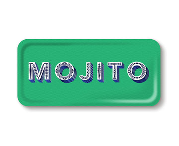 Word Rectangular Tray - Mojito - by Jamida