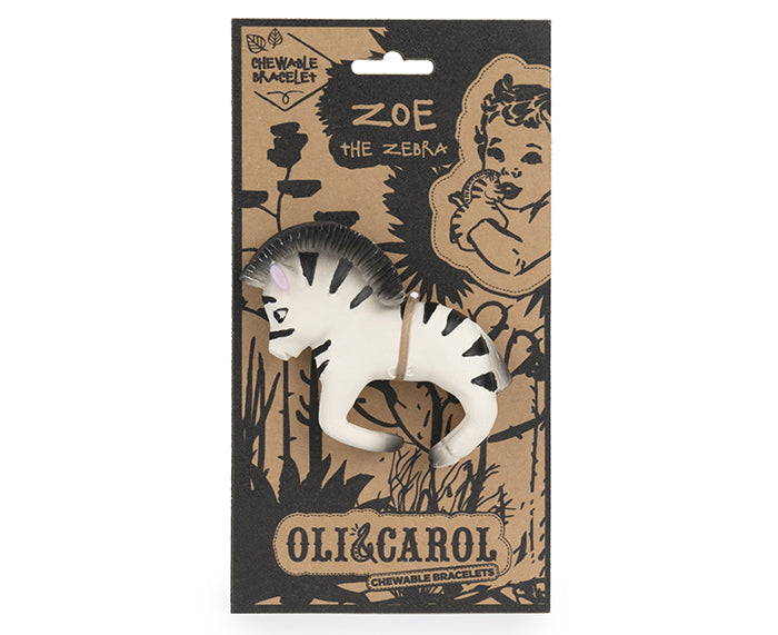 Zoe the Zebra Chewable Bracelet by Oli & Carol